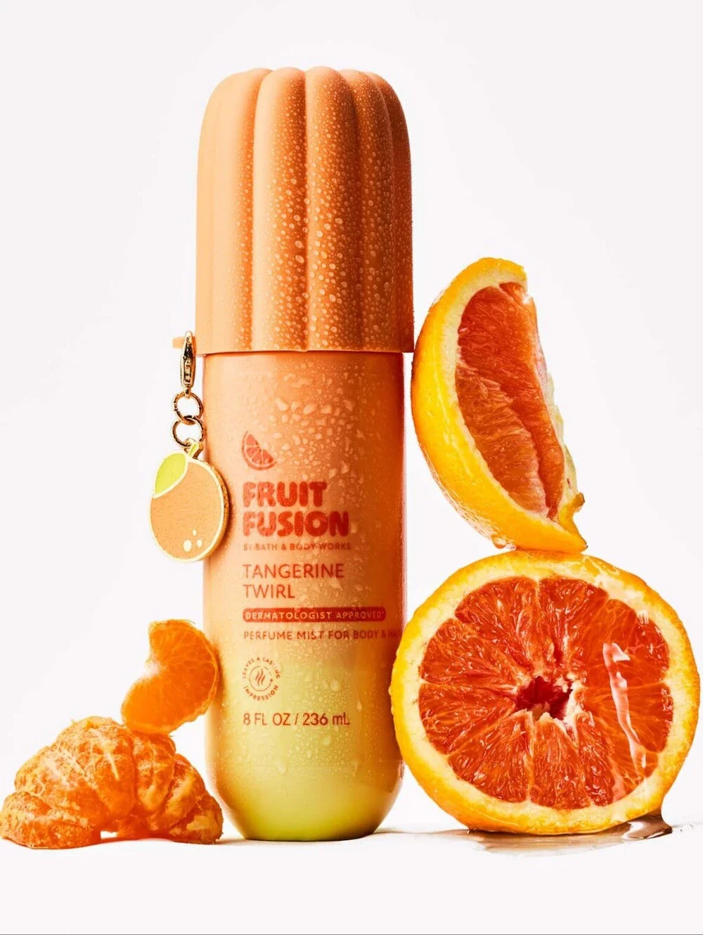Bath & Body Works Fruit Fusion Tangerine Twirl Body Mist & Cream Set NEW